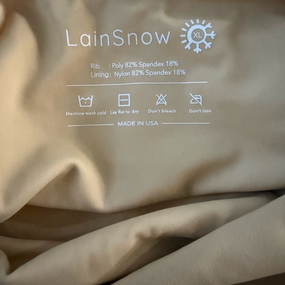 NWOT LainSnow Ocean Isle One-Piece Swimsuit – XL (Champagne/Cream) - Picture 4 of 5